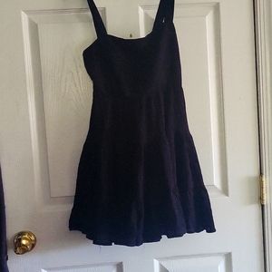 Forever 21 black short Tiered Fit & Flare Sun Dress